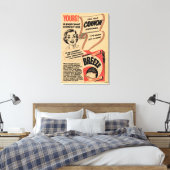 1955  waspoeder omkeren canvas afdruk (Insitu (Slaapkamer))