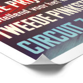 1955  wedstrijd Zandvoort Grand Prix Poster (Hoek)