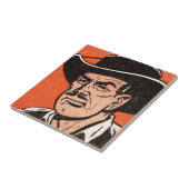1955 Westerne slechterik van Billy de Kind strips Tegeltje (Zijkant)