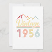  1956 65th Birthday Retro 65 Years old Kaart (Voorkant)