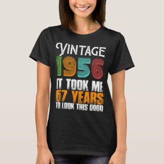 1956 67 jaar oud vaderlandslievendag t-shirt