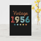  1956 70e verjaardag van de retro Gift 70 jaar oud Kaart (Gele Bloem)