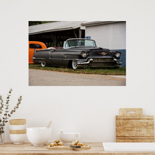 1956 Aangepaste Cadillac Poster (Keuken)