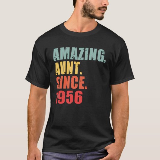 1956 Amazing Aunt Since 1956 T-shirt (Voorkant)