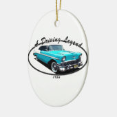 1956 BEL AIR BLUE KERAMISCH ORNAMENT (Links)