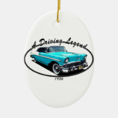 1956 BEL AIR BLUE KERAMISCH ORNAMENT (Voorkant)