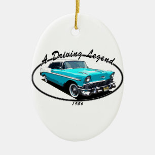 1956 BEL AIR BLUE KERAMISCH ORNAMENT
