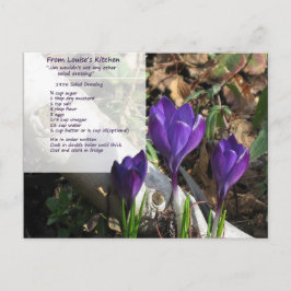 1956 Briefkaart voor het slachten van salade