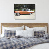1956 Chevrolet Bel-Air 4 door Sedan Canvas Afdruk (Insitu (Slaapkamer))