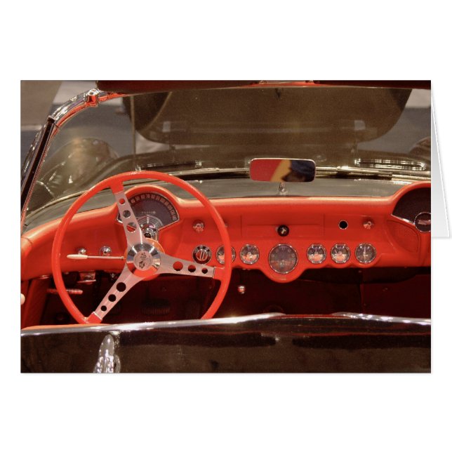 1956 Chevrolet Corvette Steering Wheel and Dash (Voorkant Horizontaal)