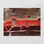 1956 Chevrolet Corvette Steering Wheel and Dash Briefkaart (Voorkant)