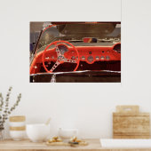 1956 Chevrolet Corvette Steering Wheel and Dash Poster (Keuken)
