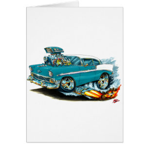 1956 Chevy 150-210 Blauwgroen auto