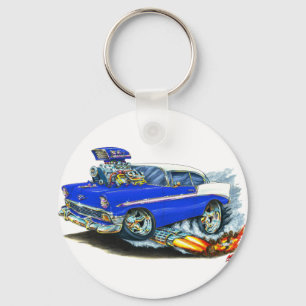 1956 Chevy 150-210 Blue Car Sleutelhanger