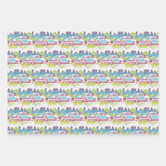 1956 Chevy Art Set Inpakpapier Vel (Voorkant 3)