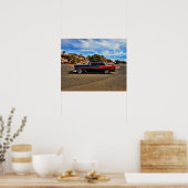 1956 chevy bel air street rod poster (Keuken)