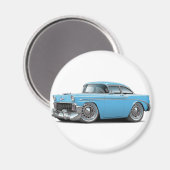1956 Chevy Belair LT blauwe auto Magneet (Voorkant / Achterkant)