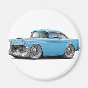 1956 Chevy Belair Lt Blue Car Magneet