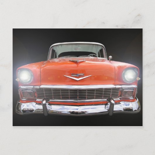 1956 CHEVY "LIGHTS ON" BRIEFKAART (Voorkant)