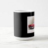 1956 Chevy Red White Digital Art Mok (Center)