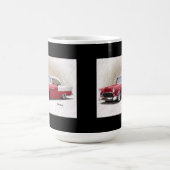 1956 Chevy Red White Digital Art Mok (Center)