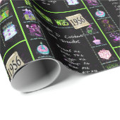 1956 Geboortejaar Trivia Cadeaupapier (Rol Hoek)