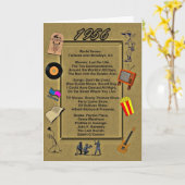 1956 Great Events Birthday Card Kaart (Gele Bloem)