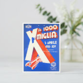1956 Italië Grote Prijs 1000 mijl Briefkaart (Staand voorkant)