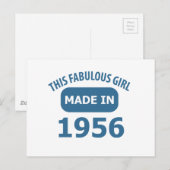 1956 jaar fantastische design briefkaart (Voorkant / Achterkant)