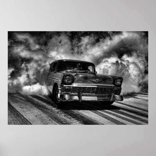 1956 kevy nomad burnout poster (Voorkant)