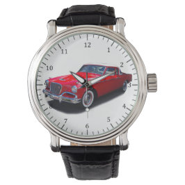 1956 klassiek rood autohorloge horloge