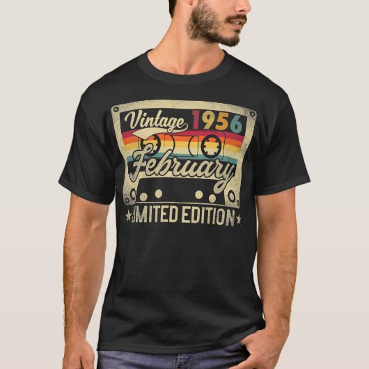 1956 Limited Edition 66th Birthday Gift  T-shirt (Voorkant)
