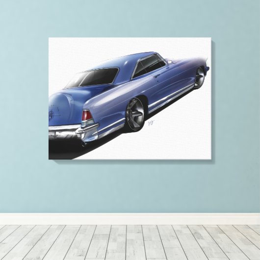 1956 Lincoln Continental Canvas Afdruk (Insitu (Houten vloer))