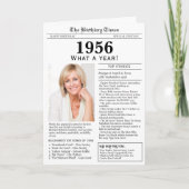 1956 Newspaper Birthday card Kaart (Voorkant)