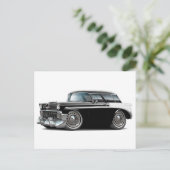 1956 Nomad Black-White-auto Briefkaart (Staand voorkant)