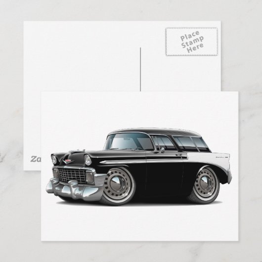 1956 Nomad Black-White-auto Briefkaart (Voorkant / Achterkant)