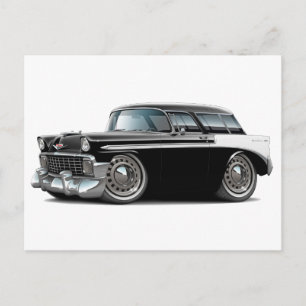 1956 Nomad Black-White-auto Briefkaart