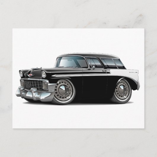 1956 Nomad Black-White-auto Briefkaart (Voorkant)