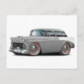 1956 Nomad Grey-White Car Briefkaart (Voorkant)