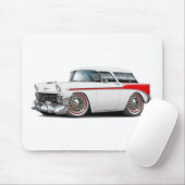 1956 Nomad White-Red Car Muismat (Met muis)