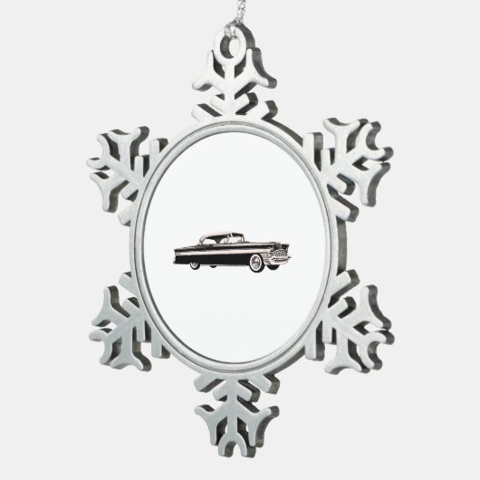 1956 Packard Clipper Tin Sneeuwvlok Ornament (Rechts)