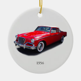 1956 rode klassieke autoversiering keramisch ornament