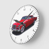 1956 rode klassieke klok (Hoek)