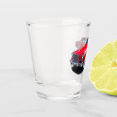 1956 Rood klassiek autoschotglas Shot Glas (Links)