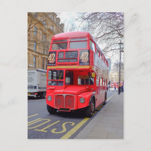1956 Routemaster Bus, Londen Briefkaart Verenigd K (Voorkant)