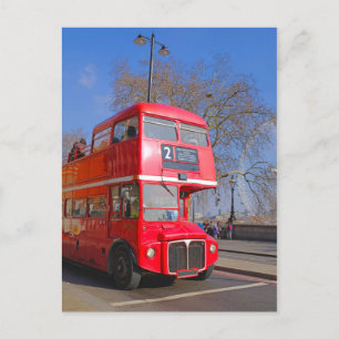 1956 Routemaster Bus, Londen Verenigd Koninkrijk Briefkaart