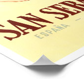 1956 San Sebastian Spanje vintage-reis Poster (Hoek)