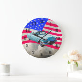 1956 Sedan Deville Cadillac en Amerikaanse vlag Grote Klok (Huis)