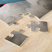 1956 Sedan Deville Cadillac en Amerikaanse vlag Legpuzzel (Zijkant)