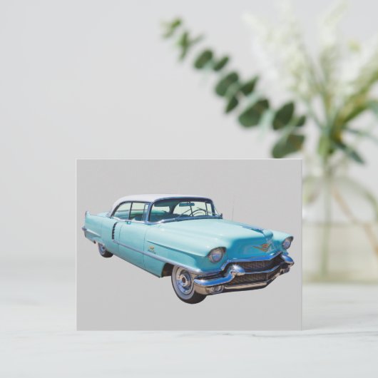 1956 Sedan Deville Cadillac Luxury Car Briefkaart (Staand voorkant)